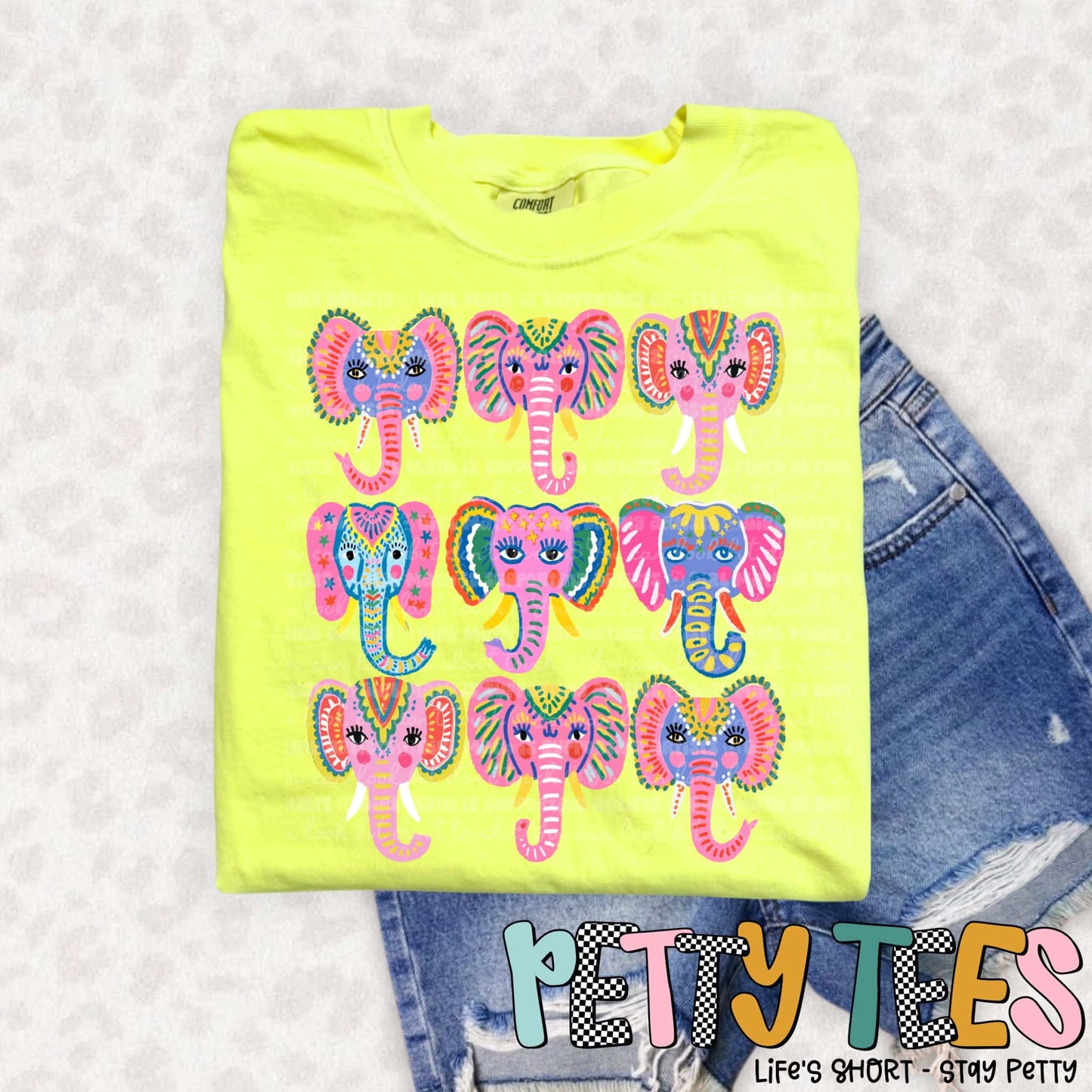Elephant/NEON LEMON
