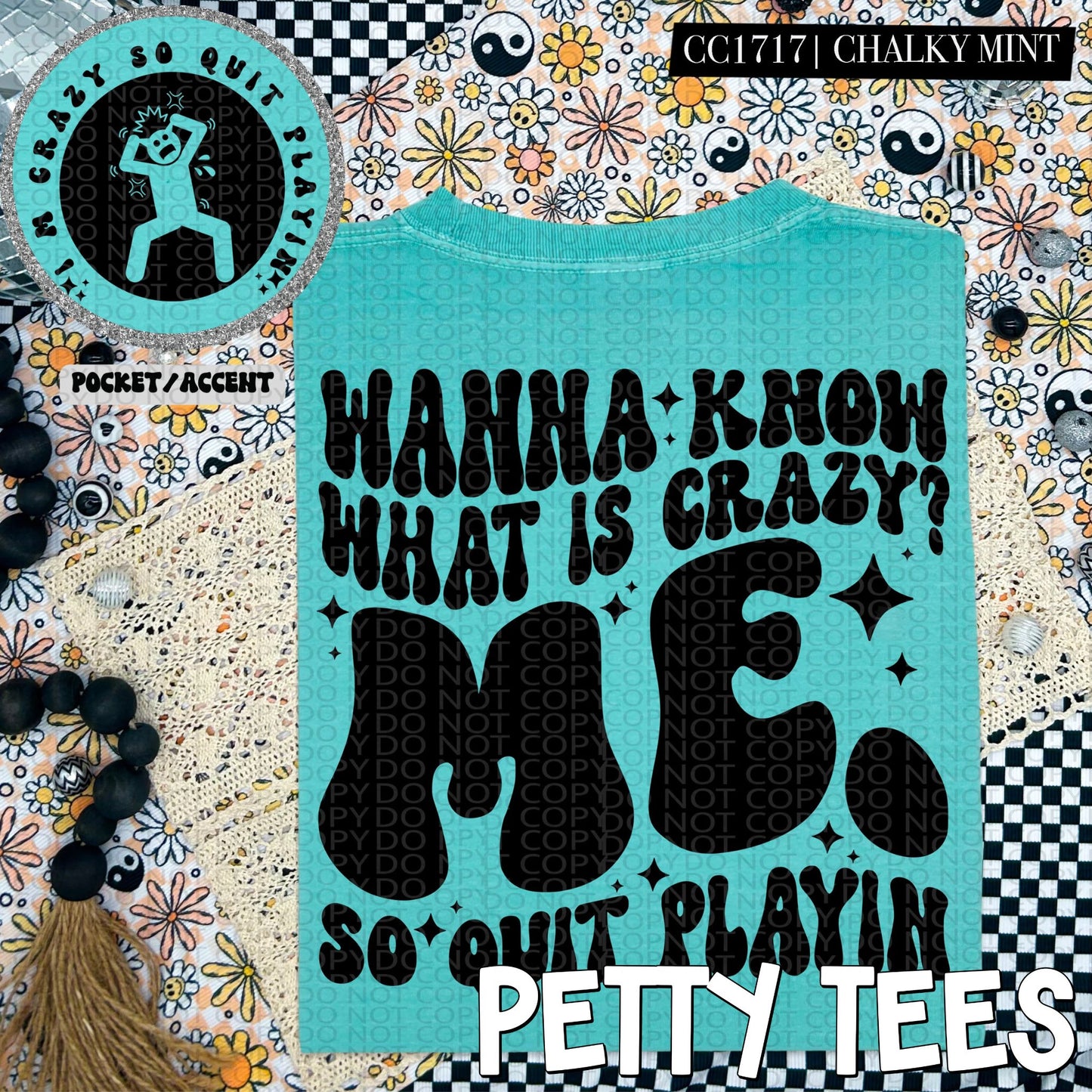 Crazy (pocket tee)