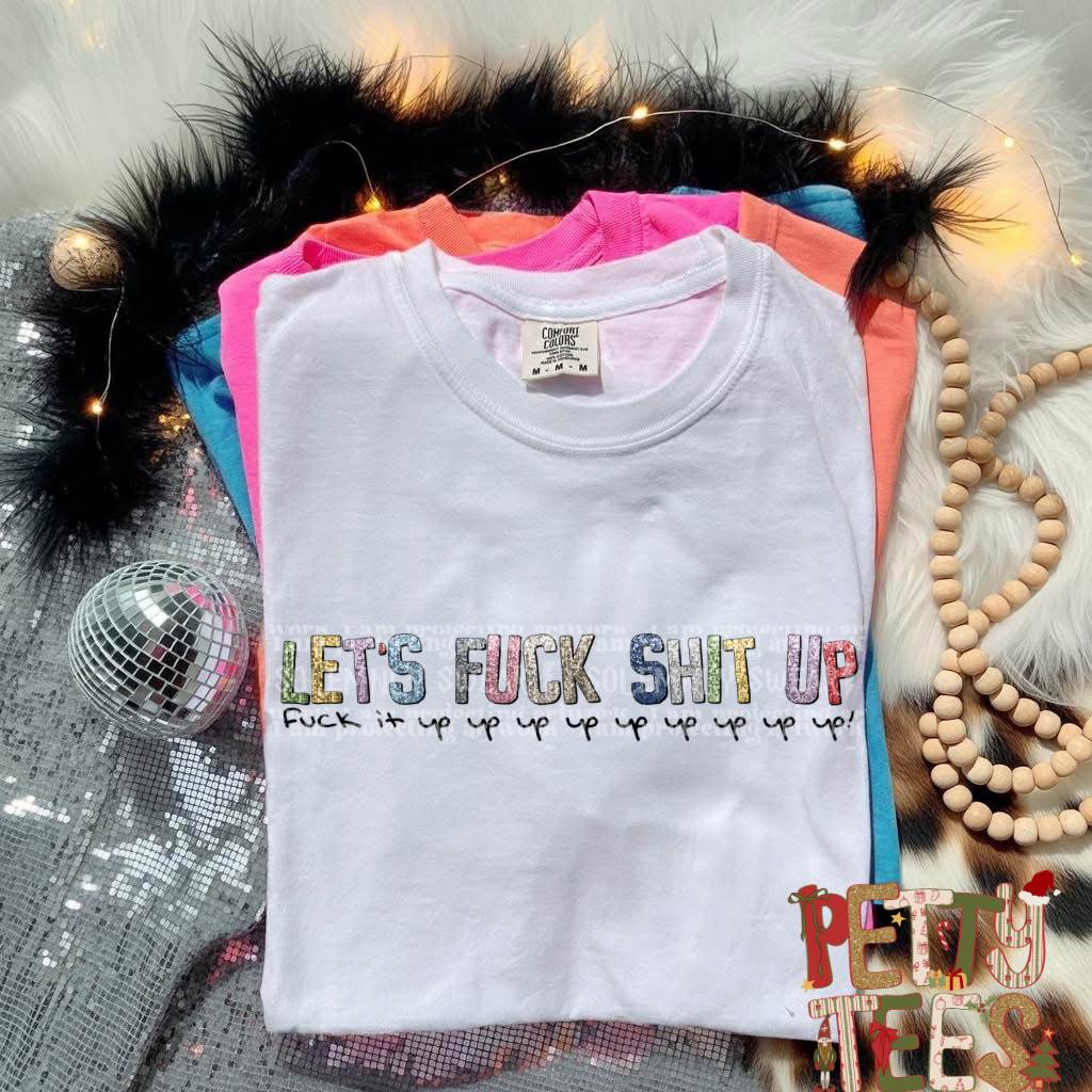 F it up/ FAUX GLITTER/ 2 OPTIONS