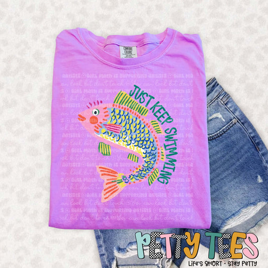 Keep Swimming/ NEON VIOLET