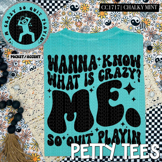 Crazy (pocket tee)