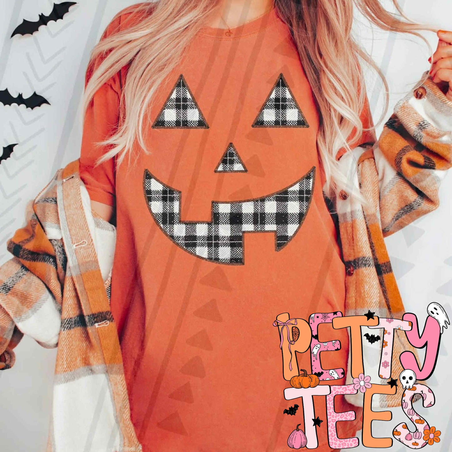 Plaid Pumpkin/ BURNT ORANGE