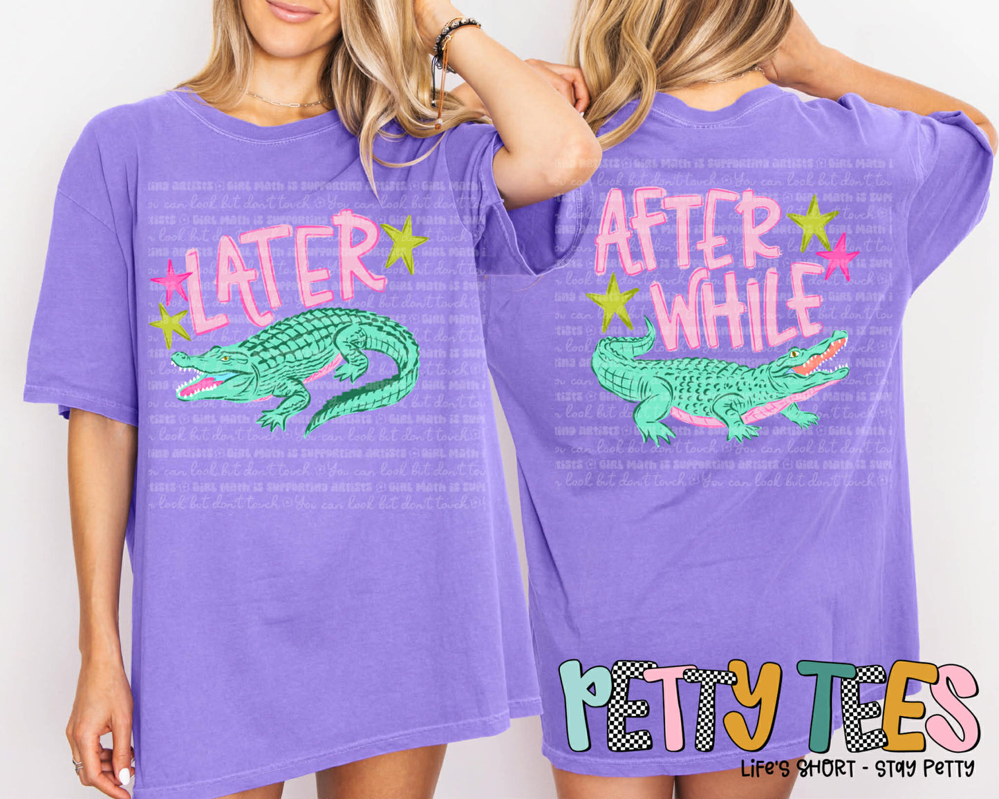 Gator FRONT AND BACK/ VIOLET