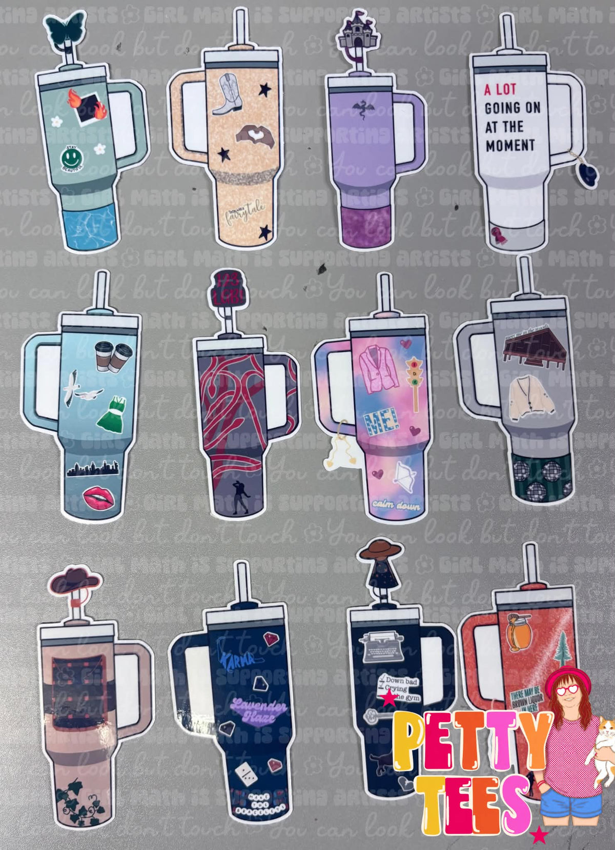 TS Tumbler Stickers (SET OF 12)