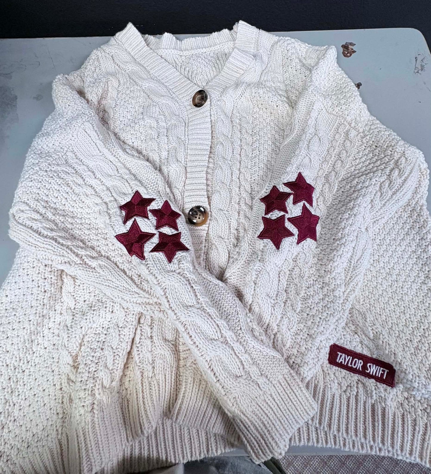Red Cardigan THRIFTY FINDS