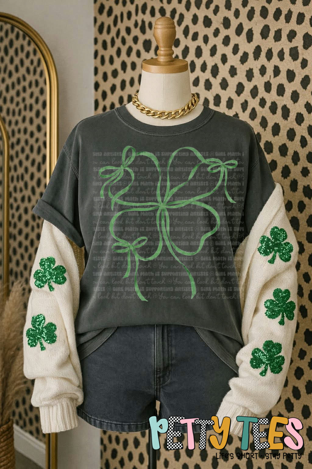 Shamrock Ribbon/ PEPPER